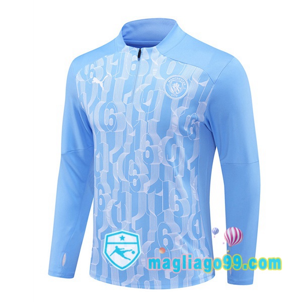 Magliago - Passione Maglie Thai Affidabili Basso Costo Online Shop | Felpa Calcio Manchester City Blu 2024/2025