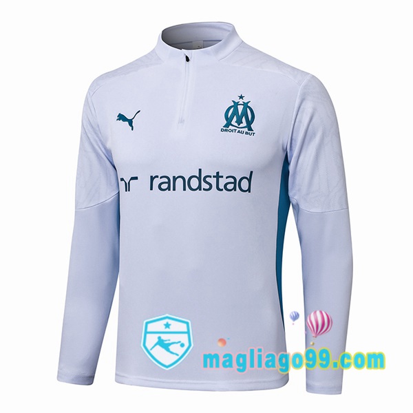 Magliago - Passione Maglie Thai Affidabili Basso Costo Online Shop | Felpa Calcio Marsiglia OM Bianco 2024/2025