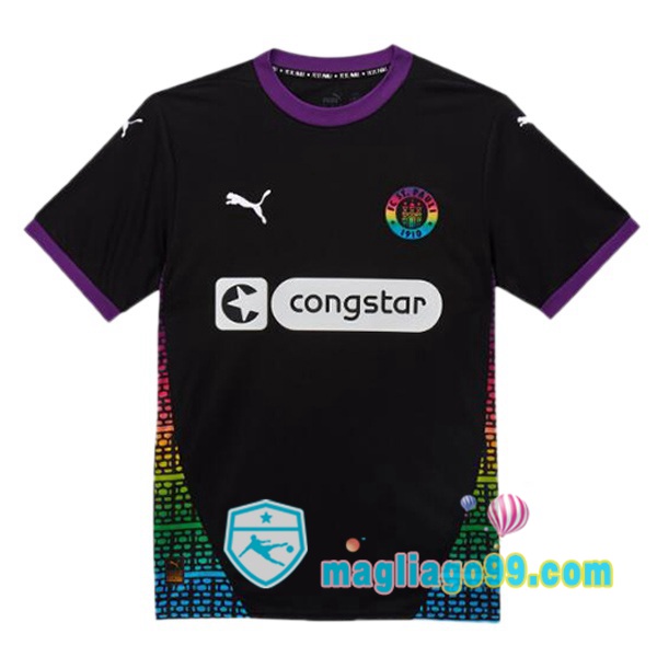 Magliago - Passione Maglie Thai Affidabili Basso Costo Online Shop | Maglia FC St. Pauli Terza Nero 2024/2025