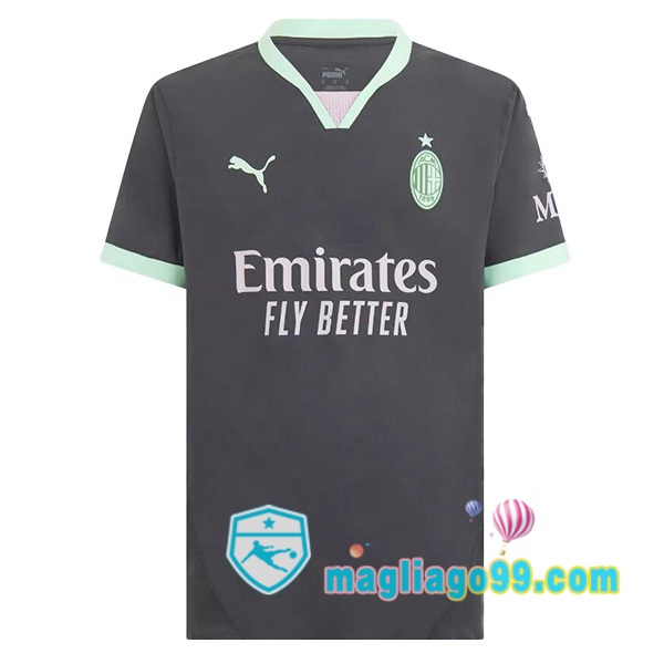 Magliago - Passione Maglie Thai Affidabili Basso Costo Online Shop | Maglia AC Milan Terza Nero 2024/2025
