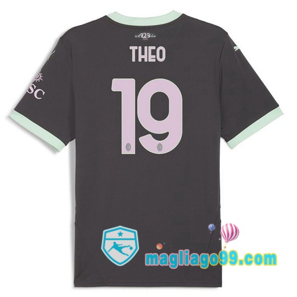 Magliago - Passione Maglie Thai Affidabili Basso Costo Online Shop | Maglia AC Milan (THEO 19) Terza Nero 2024/2025
