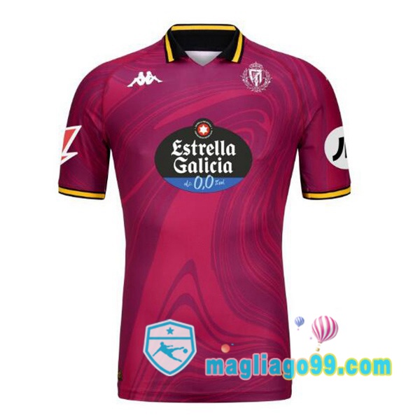 Magliago - Passione Maglie Thai Affidabili Basso Costo Online Shop | Maglia Real Valladolid Terza Rosso 2024/2025