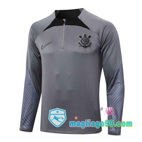 Magliago - Passione Maglie Thai Affidabili Basso Costo Online Shop | Felpa Calcio Corinthians Grigio 2024/2025