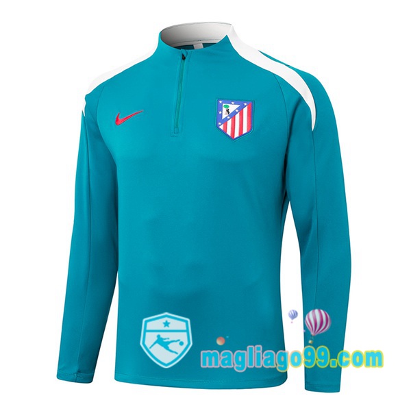 Magliago - Passione Maglie Thai Affidabili Basso Costo Online Shop | Felpa Calcio Atletico Madrid Blu 2024/2025
