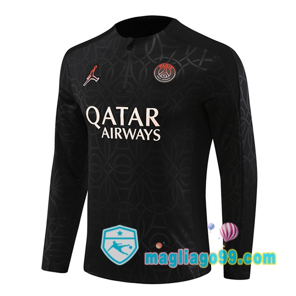 Magliago - Passione Maglie Thai Affidabili Basso Costo Online Shop | Felpa Calcio JORDAN Paris PSG Nero 2024/2025
