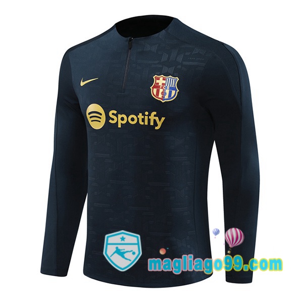 Magliago - Passione Maglie Thai Affidabili Basso Costo Online Shop | Felpa Calcio FC Barcellona Blu Royal 2024/2025