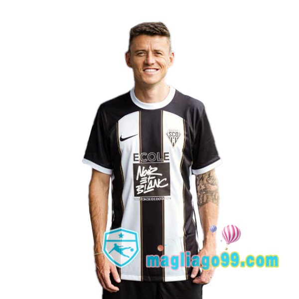Magliago - Passione Maglie Thai Affidabili Basso Costo Online Shop | Maglia Angers SCO Prima Nero Bianco 2024/2025