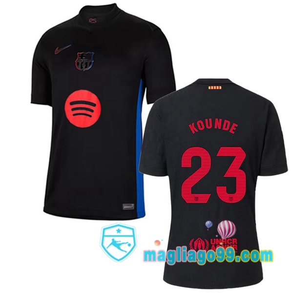 Magliago - Passione Maglie Thai Affidabili Basso Costo Online Shop | Maglia FC Barcellona (KOUNDE 23) Seconda Nero 2024/2025