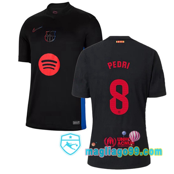 Magliago - Passione Maglie Thai Affidabili Basso Costo Online Shop | Maglia FC Barcellona (PEDRI 8) Seconda Nero 2024/2025