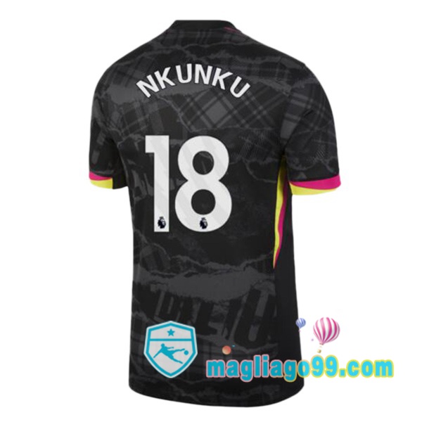 Magliago - Passione Maglie Thai Affidabili Basso Costo Online Shop | Maglia FC Chelsea (Nkunku 18) Terza Nero 2024/2025