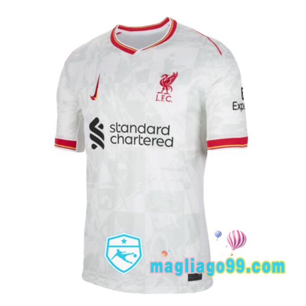 Magliago - Passione Maglie Thai Affidabili Basso Costo Online Shop | Maglia FC Liverpool Terza Bianco 2024/2025