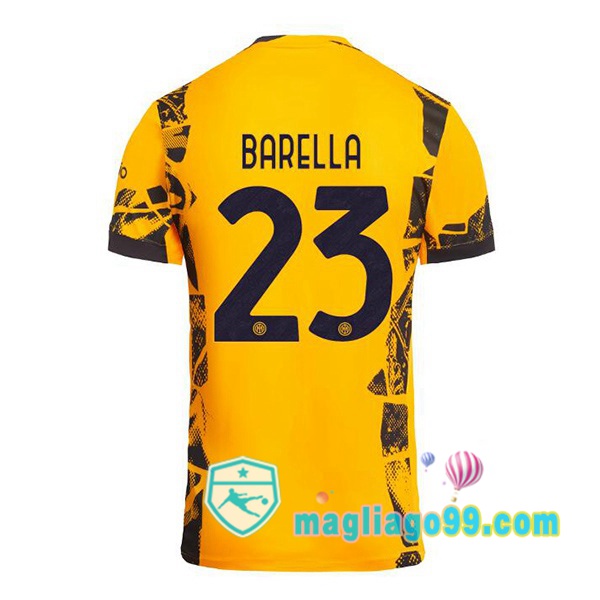Magliago - Passione Maglie Thai Affidabili Basso Costo Online Shop | Maglia Inter Milan (BARELLA 23) Terza Giallo 2024/2025