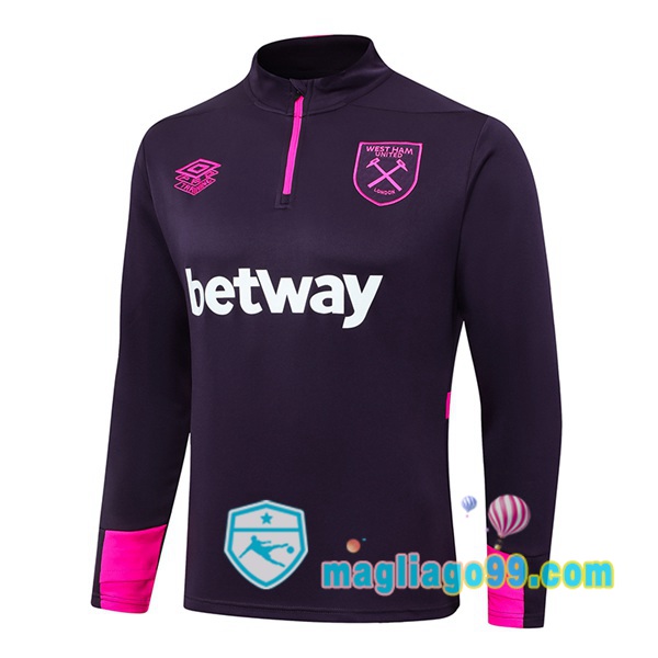 Magliago - Passione Maglie Thai Affidabili Basso Costo Online Shop | Felpa Calcio West Ham United Porpora 2024/2025