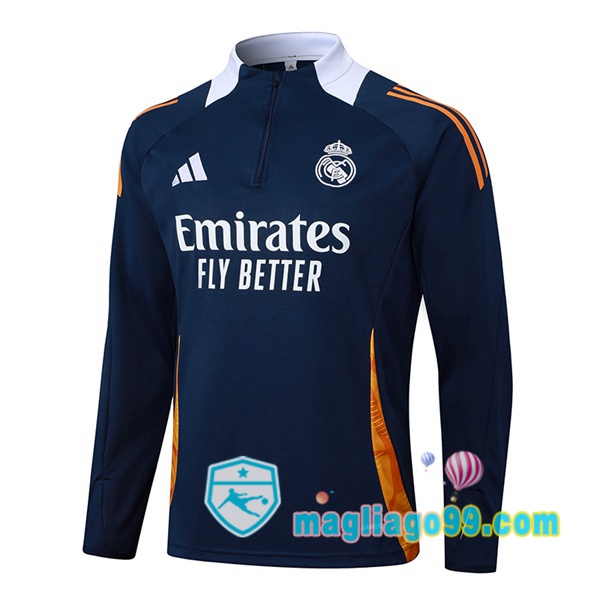 Magliago - Passione Maglie Thai Affidabili Basso Costo Online Shop | Felpa Calcio Real Madrid Blu Royal 2025/2026
