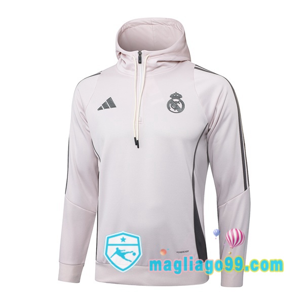 Magliago - Passione Maglie Thai Affidabili Basso Costo Online Shop | Felpa con cappuccio Real Madrid Rosa 2025/2026
