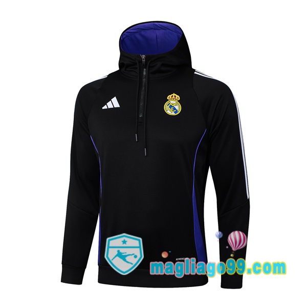 Magliago - Passione Maglie Thai Affidabili Basso Costo Online Shop | Felpa con cappuccio Real Madrid Nero 2025/2026