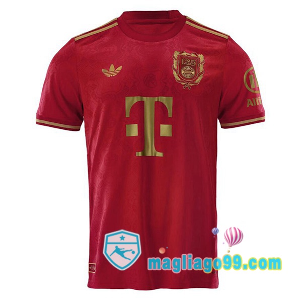 Magliago - Passione Maglie Thai Affidabili Basso Costo Online Shop | Maglia Bayern Monaco Edizione 125° Anniversario Rosso 2025/2026