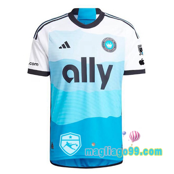 Magliago - Passione Maglie Thai Affidabili Basso Costo Online Shop | Maglia Charlotte FC Prima Blu Bianco 2025/2026