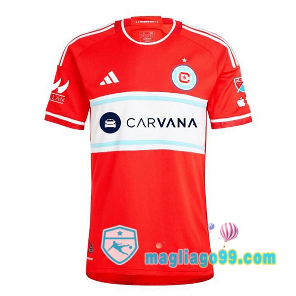 Magliago - Passione Maglie Thai Affidabili Basso Costo Online Shop | Maglia Chicago Fire FC Prima Rosso 2025/2026