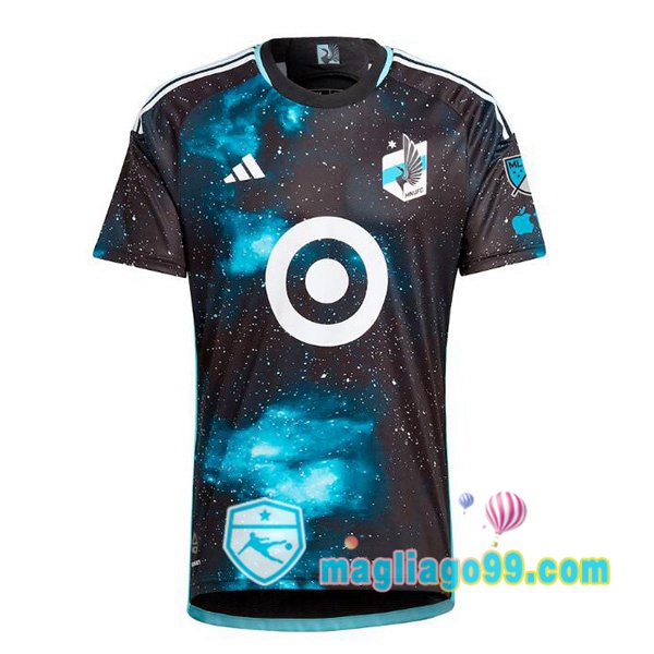 Magliago - Passione Maglie Thai Affidabili Basso Costo Online Shop | Maglia Minnesota United Prima Nero Blu 2025/2026