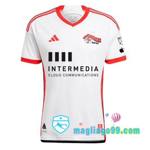 Magliago - Passione Maglie Thai Affidabili Basso Costo Online Shop | Maglia San Jose Earthquakes Seconda Bianco 2025/2026