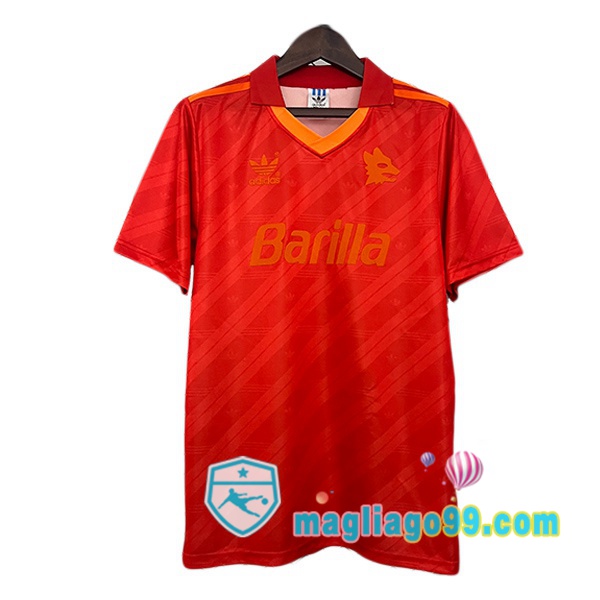 Magliago - Passione Maglie Thai Affidabili Basso Costo Online Shop | Maglia Storica AS Roma Retro Terza Rosso 1992-1994
