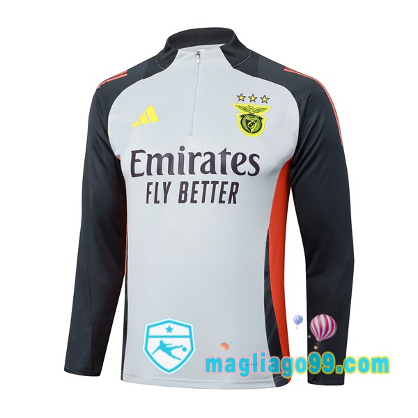 Magliago - Passione Maglie Thai Affidabili Basso Costo Online Shop | Felpa Calcio S.L Benfica Grigio 2025/2026