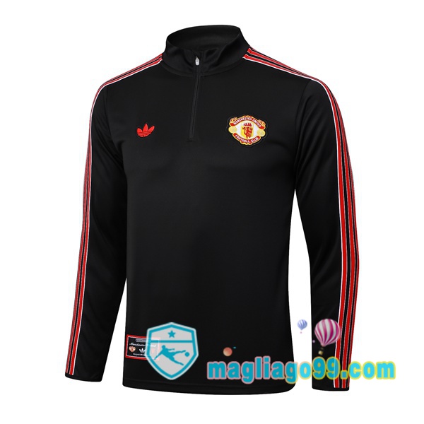 Magliago - Passione Maglie Thai Affidabili Basso Costo Online Shop | Felpa Calcio Manchester United Nero 2025/2026