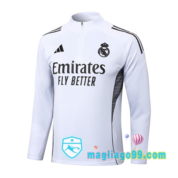 Magliago - Passione Maglie Thai Affidabili Basso Costo Online Shop | Felpa Calcio Real Madrid Bianco 2025/2026