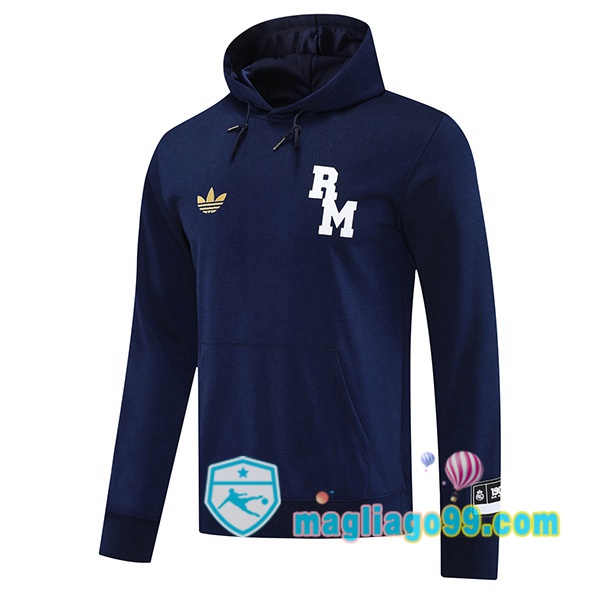 Magliago - Passione Maglie Thai Affidabili Basso Costo Online Shop | Felpa con cappuccio Real Madrid Blu Royal 2025/2026