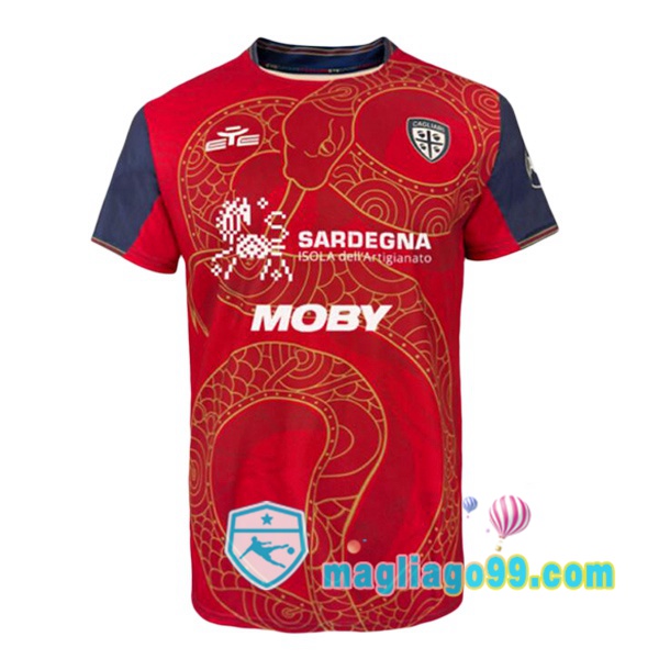 Magliago - Passione Maglie Thai Affidabili Basso Costo Online Shop | Maglia Cagliari Calcio Edizione Speciale Rosso 2024/2025