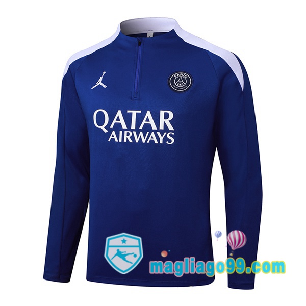 Magliago - Passione Maglie Thai Affidabili Basso Costo Online Shop | Felpa Calcio Jordan Paris PSG Blu 2025/2026