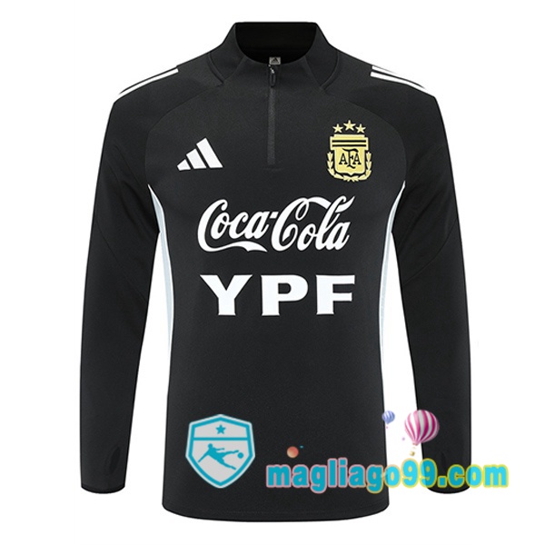 Magliago - Passione Maglie Thai Affidabili Basso Costo Online Shop | Felpa Calcio Argentina Nero 2025/2026