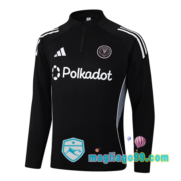 Magliago - Passione Maglie Thai Affidabili Basso Costo Online Shop | Felpa Calcio Inter Miami CF Nero 2025/2026
