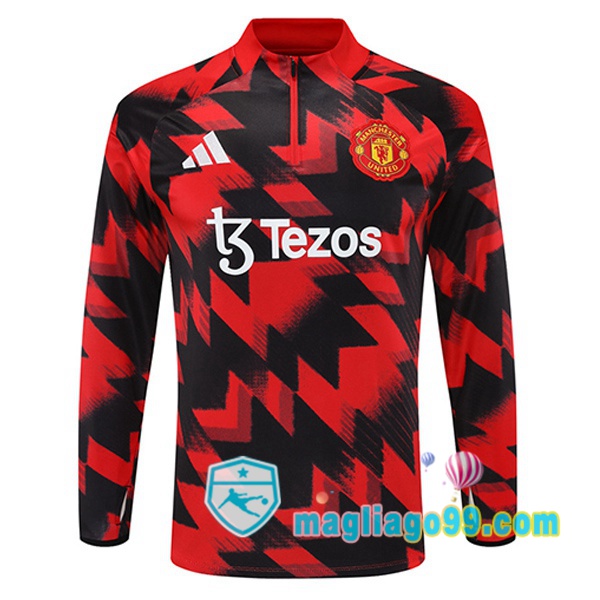 Magliago - Passione Maglie Thai Affidabili Basso Costo Online Shop | Felpa Calcio Manchester United Rosso Nero 2025/2026