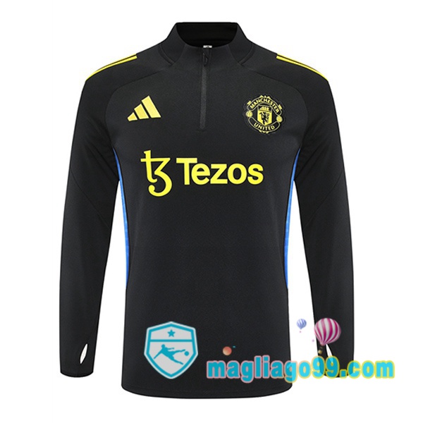 Magliago - Passione Maglie Thai Affidabili Basso Costo Online Shop | Felpa Calcio Manchester United Nero 2025/2026