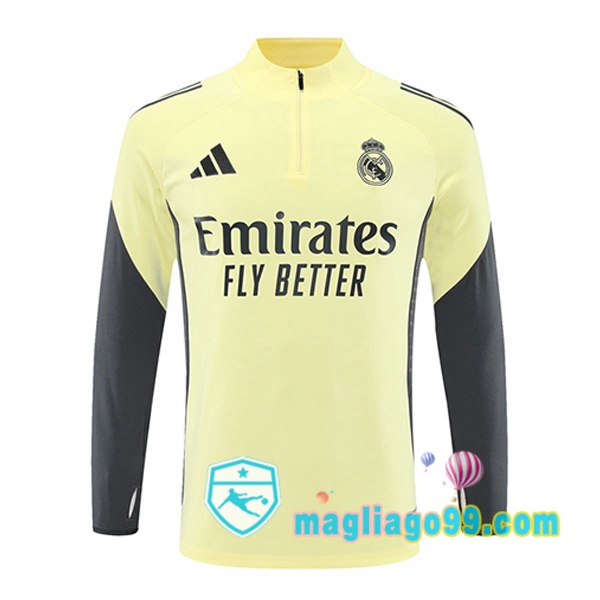 Magliago - Passione Maglie Thai Affidabili Basso Costo Online Shop | Felpa Calcio Real Madrid Giallo 2025/2026