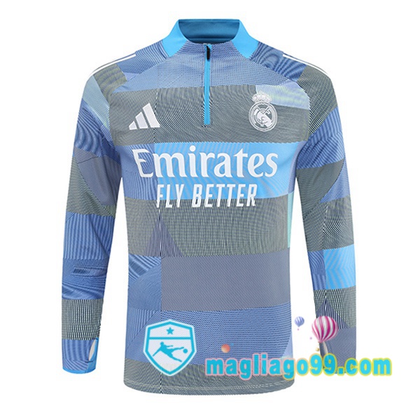 Magliago - Passione Maglie Thai Affidabili Basso Costo Online Shop | Felpa Calcio Real Madrid Blu 2025/2026