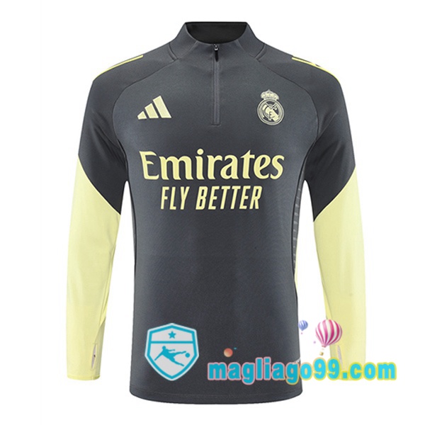 Magliago - Passione Maglie Thai Affidabili Basso Costo Online Shop | Felpa Calcio Real Madrid Grigio 2025/2026