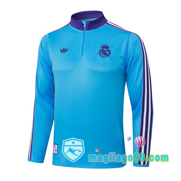 Magliago - Passione Maglie Thai Affidabili Basso Costo Online Shop | Felpa Calcio Real Madrid Blu 2025/2026
