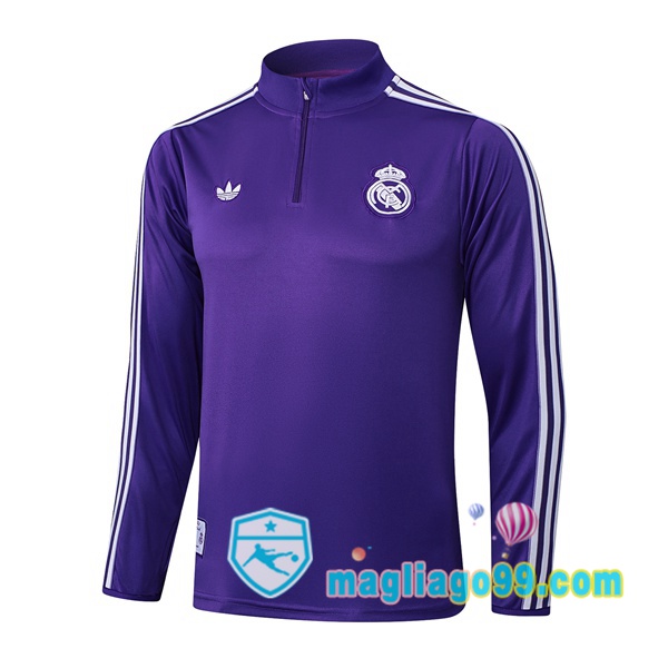 Magliago - Passione Maglie Thai Affidabili Basso Costo Online Shop | Felpa Calcio Real Madrid Porpora 2025/2026