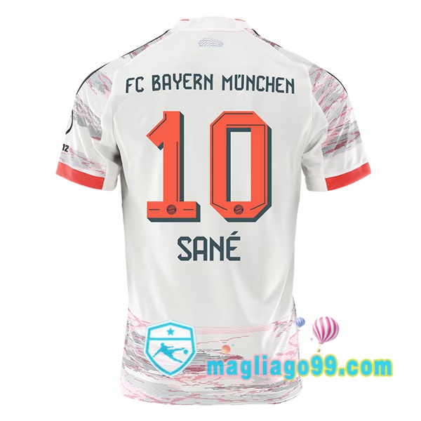 Magliago - Passione Maglie Thai Affidabili Basso Costo Online Shop | Maglia Bayern Monaco (Sané 10) Seconda Bianco 2025/2026