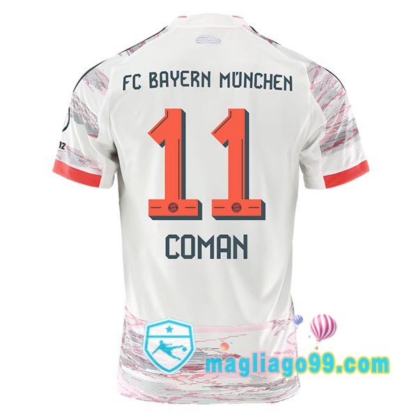 Magliago - Passione Maglie Thai Affidabili Basso Costo Online Shop | Maglia Bayern Monaco (Coman 11) Seconda Bianco 2025/2026