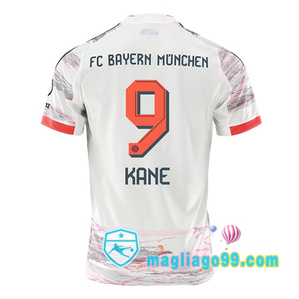 Magliago - Passione Maglie Thai Affidabili Basso Costo Online Shop | Maglia Bayern Monaco (Kane 9) Seconda Bianco 2025/2026