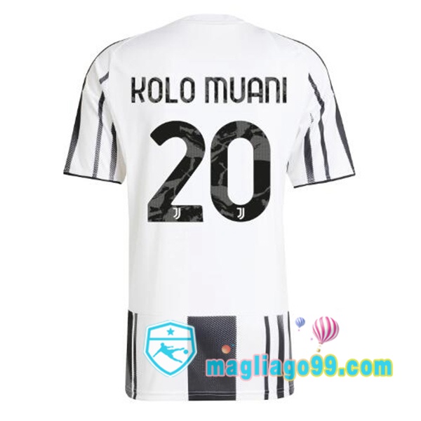 Magliago - Passione Maglie Thai Affidabili Basso Costo Online Shop | Maglia Juventus (KOLO MUANI 20) Prima Nero Bianco 2025/2026