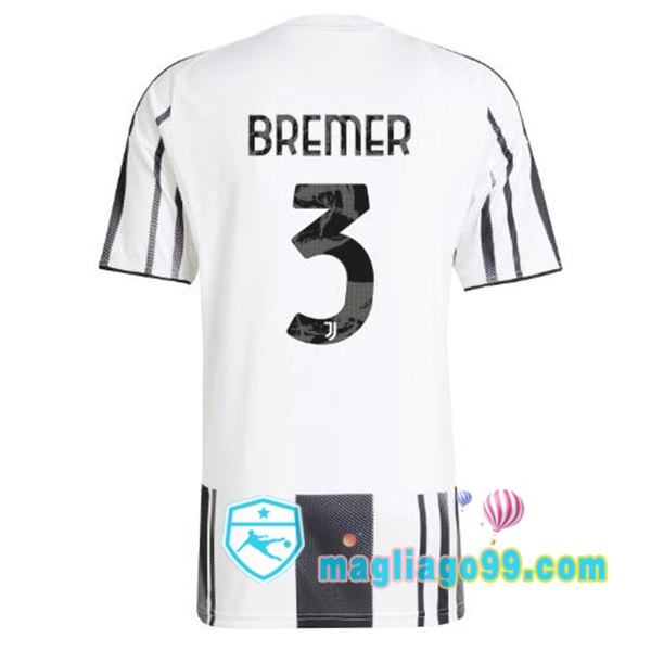 Magliago - Passione Maglie Thai Affidabili Basso Costo Online Shop | Maglia Juventus (BREMER 3) Prima Nero Bianco 2025/2026