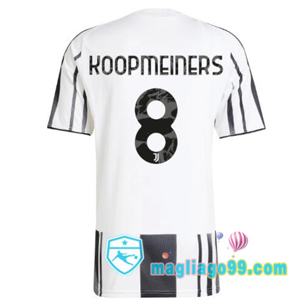 Magliago - Passione Maglie Thai Affidabili Basso Costo Online Shop | Maglia Juventus (KOOPMEINERS 8) Prima Nero Bianco 2025/2026