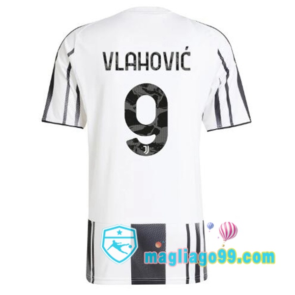 Magliago - Passione Maglie Thai Affidabili Basso Costo Online Shop | Maglia Juventus (VLAHOVIĆ 9) Prima Nero Bianco 2025/2026