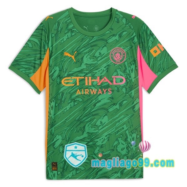 Magliago - Passione Maglie Thai Affidabili Basso Costo Online Shop | Maglia Manchester City Portiere Verde 2025/2026