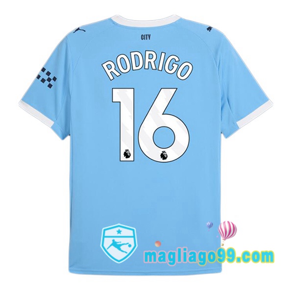 Magliago - Passione Maglie Thai Affidabili Basso Costo Online Shop | Maglia Manchester City (Rodrigo 16) Prima Blu 2025/2026